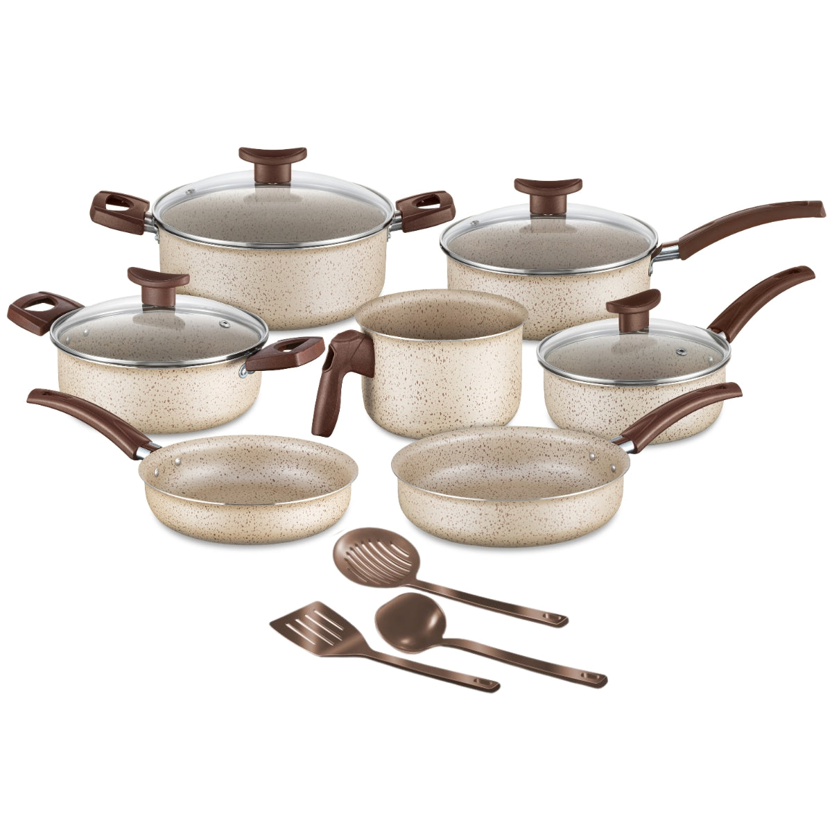 Jogo De Panelas 10 Peças Bianco Antiaderente - Bianco